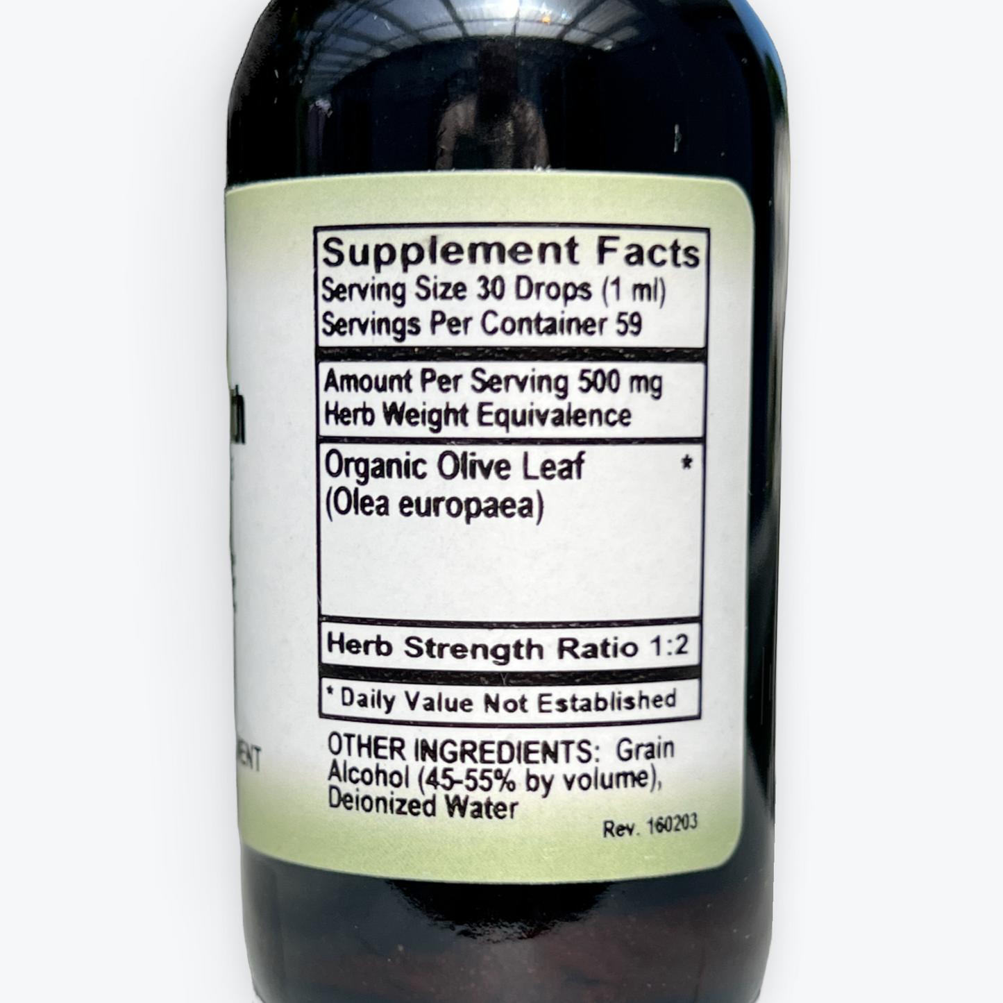 Olive Leaf Liquid Herbal Extract – 2 oz.